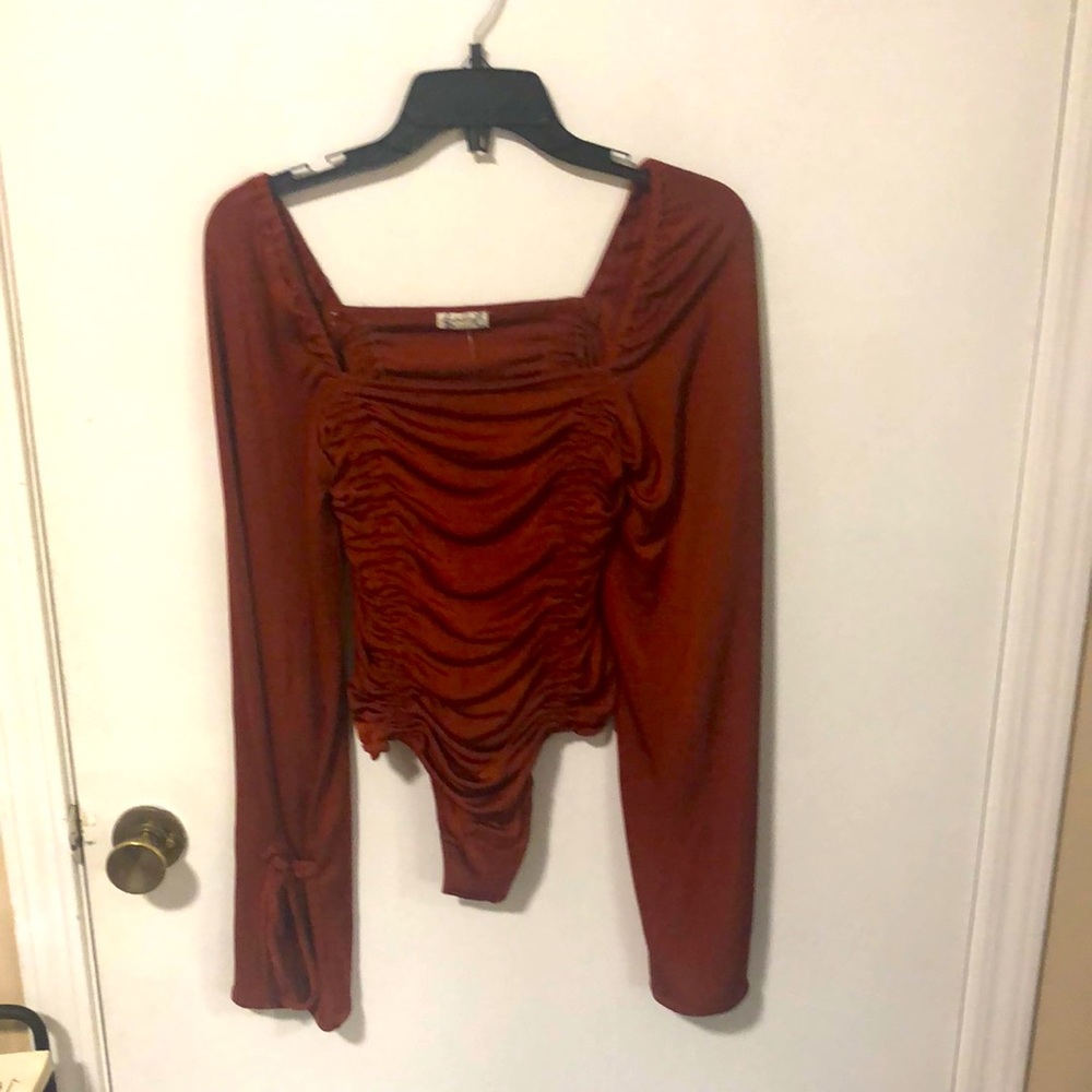 Free People meant to be ruched bodysuit